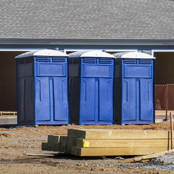 how do you ensure the portable toilets are secure and safe from vandalism during an event in Stevensville